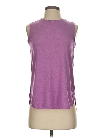 Pre-owned Lands' End Sleeveless T-shirt In Purple