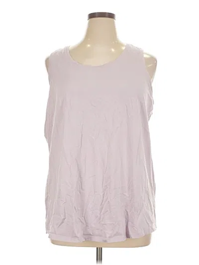 Pre-owned Lands' End Sleeveless T-shirt In Purple