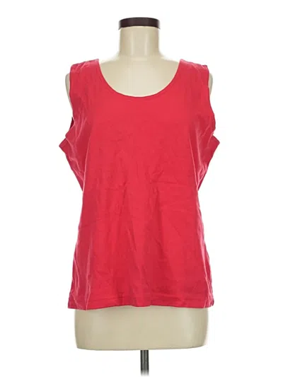 Pre-owned Lands' End Sleeveless T-shirt In Red
