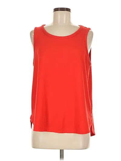 Pre-owned Lands' End Sleeveless T-shirt In Red