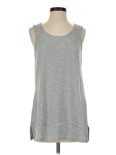 Pre-owned Lands' End Sleeveless T-shirt In Silver