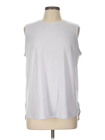 Pre-owned Lands' End Sleeveless T-shirt In Silver
