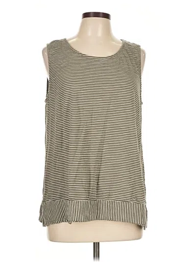 Pre-owned Lands' End Sleeveless T-shirt In Tan