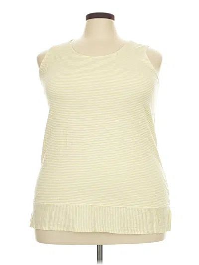Pre-owned Lands' End Sleeveless T-shirt In Yellow