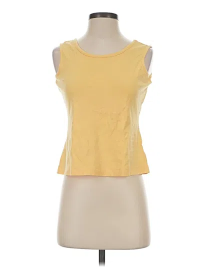 Pre-owned Lands' End Sleeveless T-shirt In Yellow