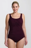Lands' End Slender Suit Carmela One Piece Swimsuit
