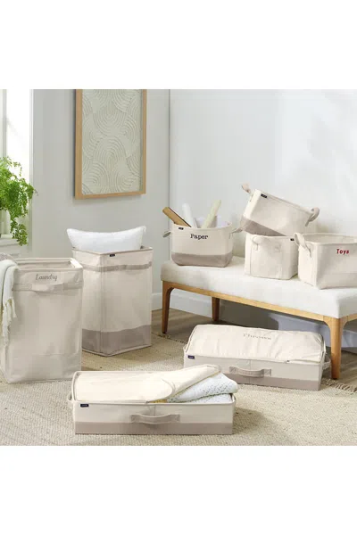 Lands' End Small Canvas Storage Tote In White