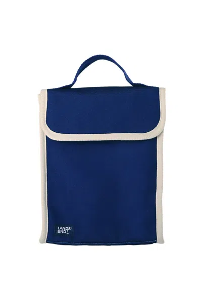 Lands' End Small Insulated Cooler Bag In Blue