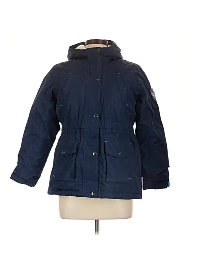 Pre-owned Lands' End Snow Jacket In Blue