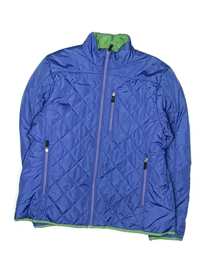 Pre-owned Lands' End Kids'  Snow Jacket In Blue