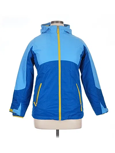 Pre-owned Lands' End Snow Jacket In Blue