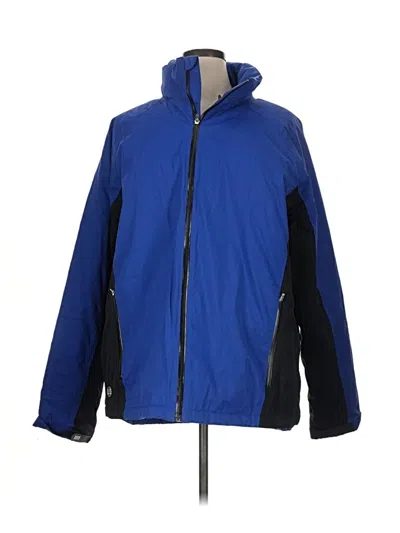 Pre-owned Lands' End Snow Jacket In Blue