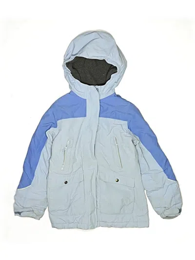 Pre-owned Lands' End Kids'  Snow Jacket In Blue