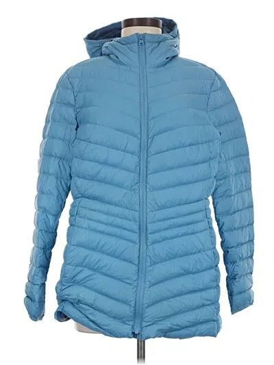 Pre-owned Lands' End Snow Jacket In Blue