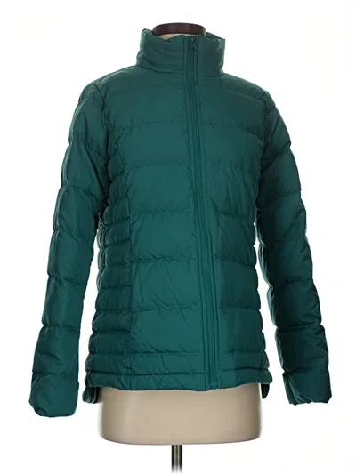 Pre-owned Lands' End Snow Jacket In Green