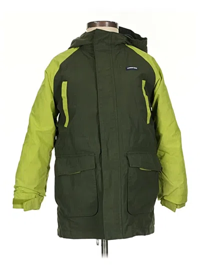 Pre-owned Lands' End Snow Jacket In Green