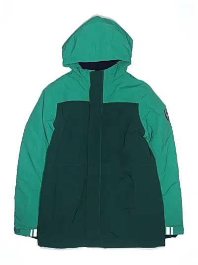 Pre-owned Lands' End Kids'  Snow Jacket In Green