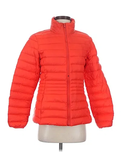 Pre-owned Lands' End Snow Jacket In Orange