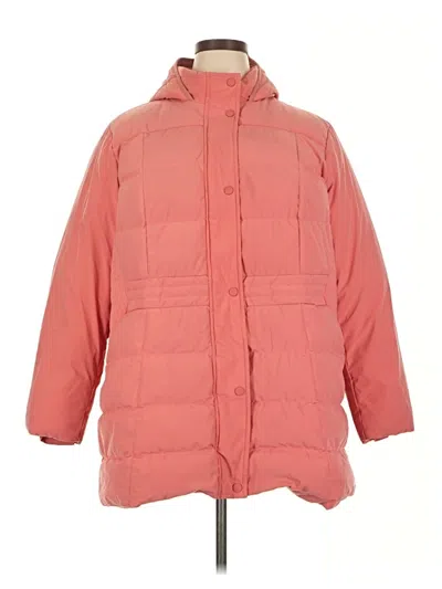 Pre-owned Lands' End Snow Jacket In Pink