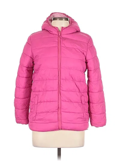 Pre-owned Lands' End Snow Jacket In Pink