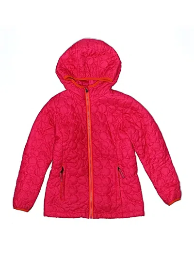 Pre-owned Lands' End Kids'  Snow Jacket In Pink