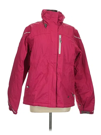 Pre-owned Lands' End Snow Jacket In Pink