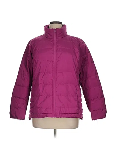 Pre-owned Lands' End Snow Jacket In Purple