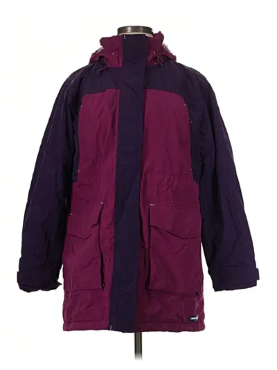 Pre-owned Lands' End Snow Jacket In Purple
