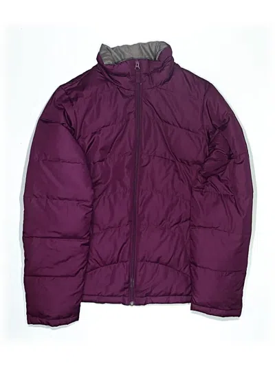 Pre-owned Lands' End Kids'  Snow Jacket In Purple
