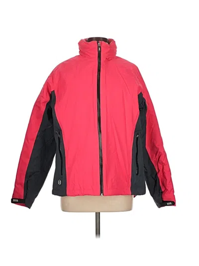 Pre-owned Lands' End Snow Jacket In Red
