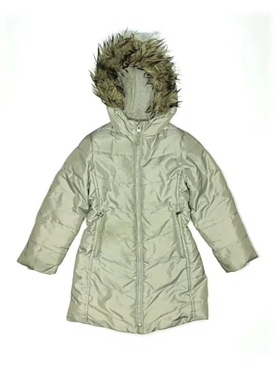 Pre-owned Lands' End Kids'  Snow Jacket In Silver