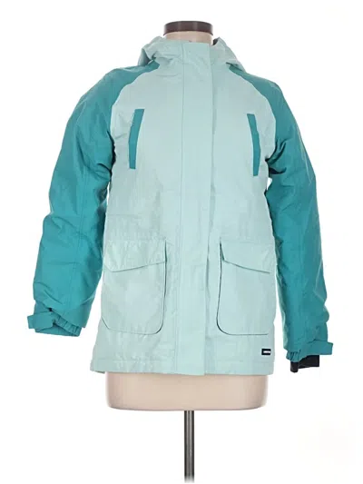 Pre-owned Lands' End Snow Jacket In Teal