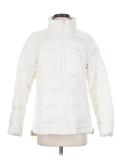 Pre-owned Lands' End Snow Jacket In White