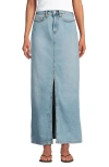 Lands' End Soft Denim Maxi Skirt In Breeze Blue Wash