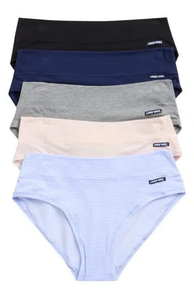 Lands' End Soft Essential Pack Of 5 Everyday Briefs In Multi