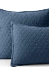 Lands' End Solid Diamond Double Voile Pillow Sham In Blue