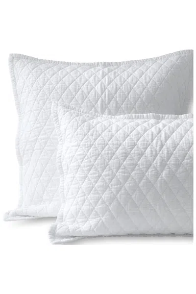 LANDS' END SOLID DIAMOND DOUBLE VOILE PILLOW SHAM