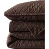 Lands' End Solid Diamond Double Voile Quilt In Brown
