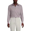 Lands' End Solid No Iron Supima Pinpoint Straight Collar Dress Shirt In Neutral