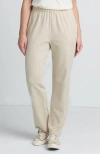 Lands' End Sport Knit High Rise Pants In Flax Heather