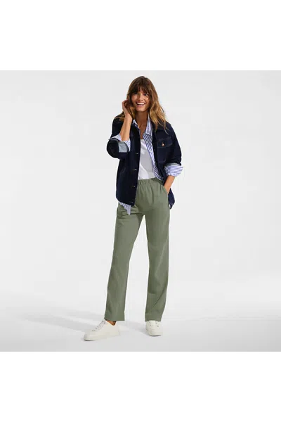 Lands' End Sport Knit High Rise Pants In Green