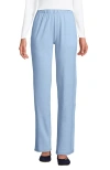 Lands' End Sport Knit High Rise Pants In Soft Blue Haze