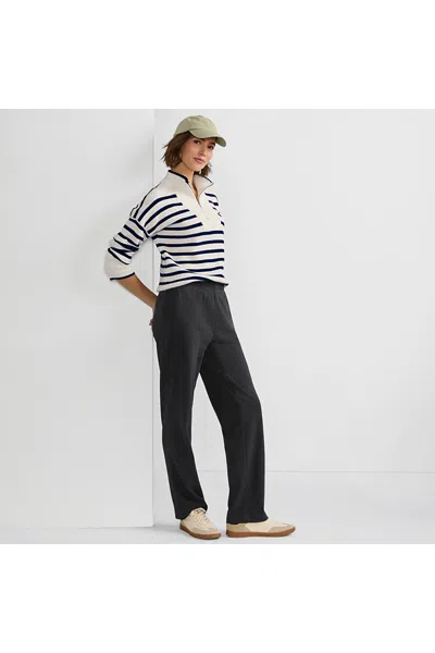 Lands' End Sport Knit High Rise Pants In Yellow