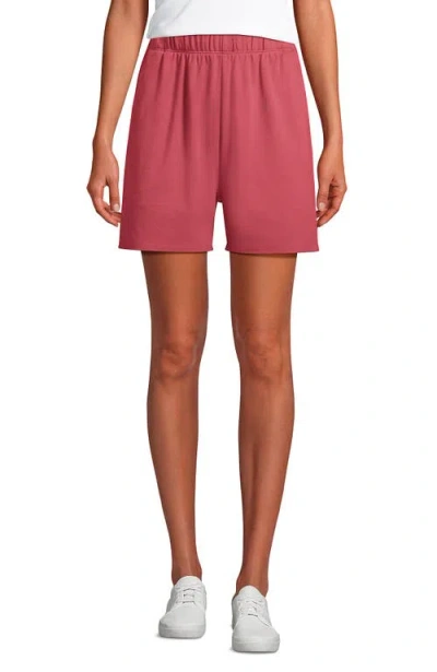 Lands' End Sport Knit High Rise Shorts In Multi