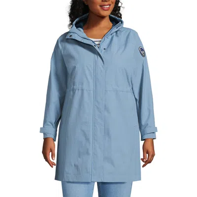 Lands' End Squall Hooded Waterproof Raincoat In Multi