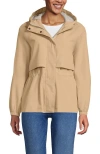 Lands' End Squall Packable Rain Jacket In Brown