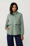 Lands' End Squall Packable Rain Jacket In Lily Pad Green
