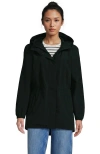 Lands' End Squall Packable Waterproof Raincoat In Black