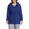 Lands' End Squall Packable Waterproof Raincoat In Blue