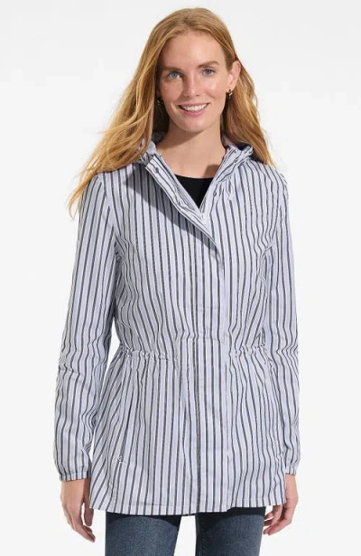 Lands' End Squall Packable Waterproof Raincoat In Blue